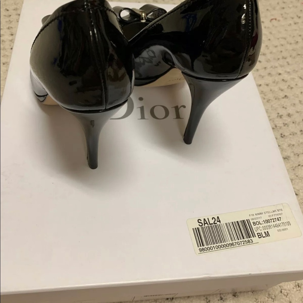 NEW Christian Dior black heels. RV $1,180 Size 39 - Picture 5 of 8